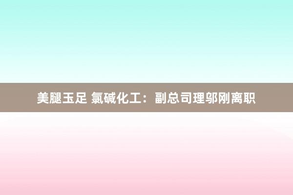 美腿玉足 氯碱化工：副总司理邬刚离职